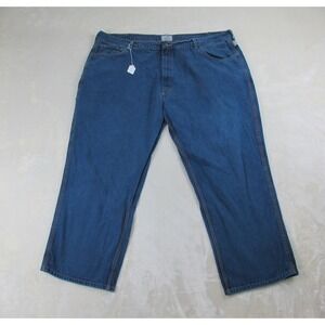 Tyndale FR Pants Mens 50 Blue Denim Jeans Cotton Pockets HEMMED Sioux 46X29*